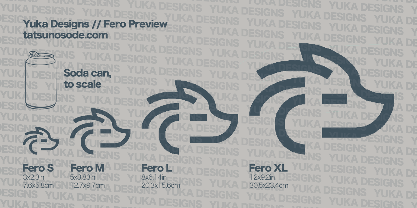 Fero Vinyl Decal - Yuka Designs